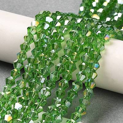 Transparent Electroplate Glass Beads Strands LS-EGLA-A039-T2mm-B03-1
