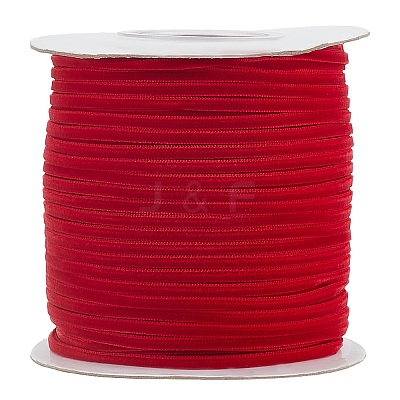 Polyester Velvet Ribbon for Gift Packing and Festival Decoration SRIB-M001-4mm-260-1