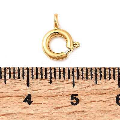 Brass Spring Ring Clasps KK-D407-20G-B-1