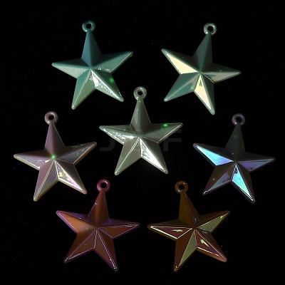 Opaque Acrylic Pendants OACR-B031-25-1