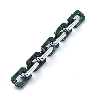 Handmade Acrylic Cable Chains AJEW-JB00674-03-1