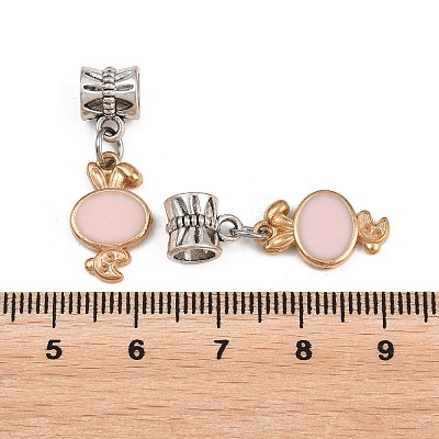 Alloy Enamel European Dangle Charms PALLOY-YW002-04-1