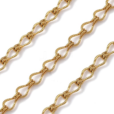 304 Stainless Steel Teardrop Link Chains CHS-B006-10G-1
