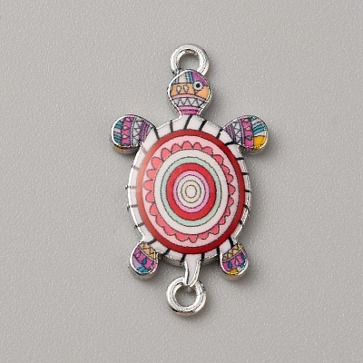 Alloy Enamel Connector Charms LS-ENAM-WH0061-47G-1