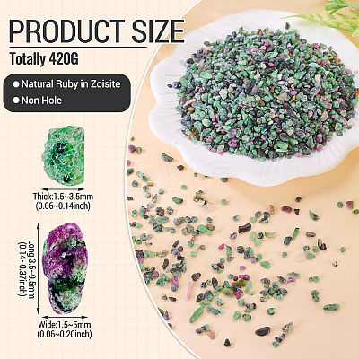 420G Natural Ruby in Zoisite Beads G-TA0003-22-1