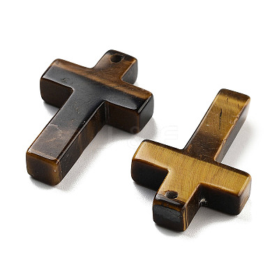 Natural Tiger Eye Pendants G-H007-09A-1