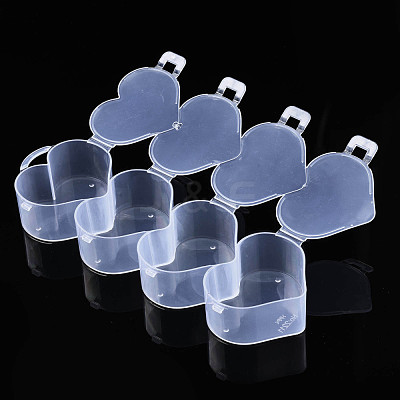 Heart Polypropylene(PP) Bead Storage Container CON-N011-030-1