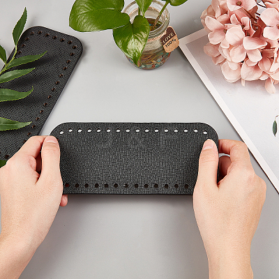 PU Leather Rectangle Long Bag Bottom FIND-CA0001-10D-1