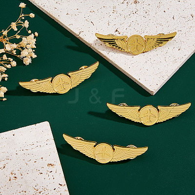 4Pcs Alloy Lapel Pin Backs for Security JEWB-DC0001-22A-1