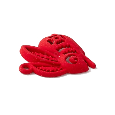 Spray Painted Alloy Pendents PALLOY-F282-04B-01-1