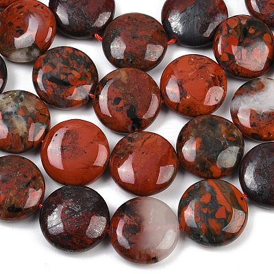 Natural Brecciated Jasper Beads Strands G-C220-D02-20mm-1
