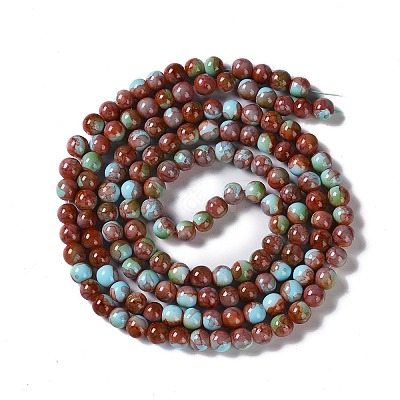 Baking Paint Glass Bead Strands X-GLAA-H031-01A-04-1