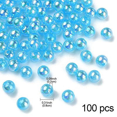 Transparent Acrylic Beads MACR-YW0002-90A-03-1
