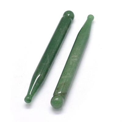 Natural Green Aventurine Massage Sticks G-O175-03B-1
