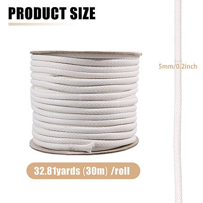 30M Braided Waxed Polyester Cords YC-WH0011-03B-1
