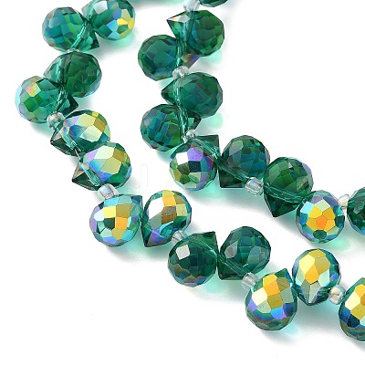 Electroplate Glass Beads Strands EGLA-D030-17-01-1