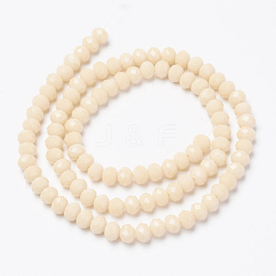 Opaque Solid Color Glass Beads Strands X-EGLA-A034-P10mm-D05-1