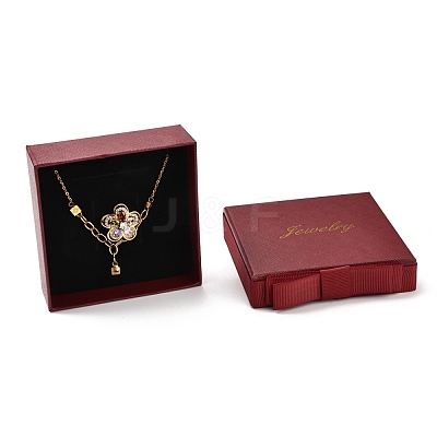 Square & Word Jewelry Cardboard Jewelry Boxes CBOX-C015-01C-01-1