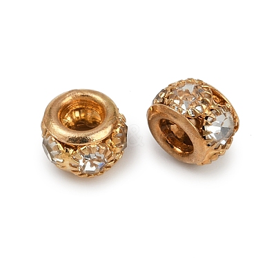 Brass Rhinestone Beads KK-U071-02A-01KCG-1