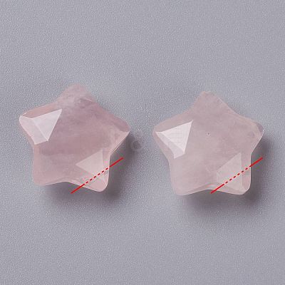 Natural Rose Quartz Charms G-H241-04J-1