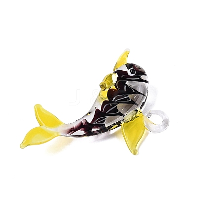 Handmade Lampwork Big Pendants LAMP-T023-14J-1