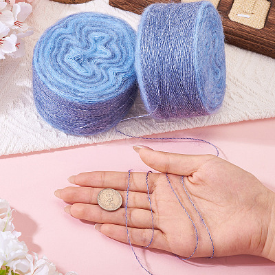 Segment Dyed Knitting Yarn DIY-TAC0033-03C-1