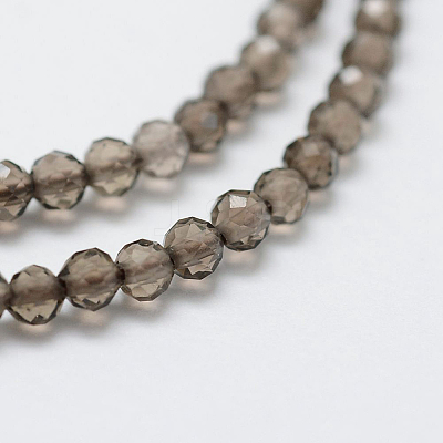 Natural Smoky Quartz Beads Strands G-D840-09-4mm-1