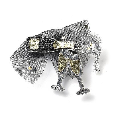New Year's party Iron Hair Clip OHAR-R102-01K-1
