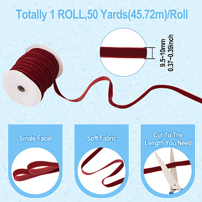 Single Face Velvet Ribbon SRIB-TAC0007-01A-01-1