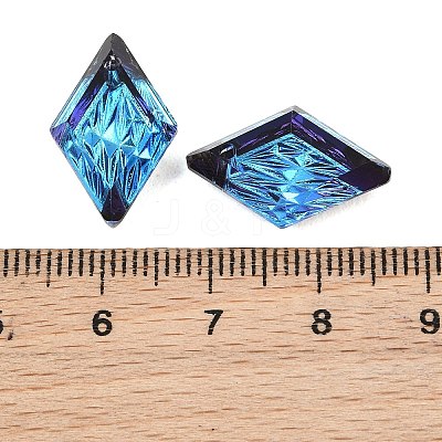 Embossed Glass Rhinestone Pendants GLAA-J101-04B-001BB-1