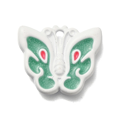 Spray Painted Alloy Pendants FIND-M041-01B-1