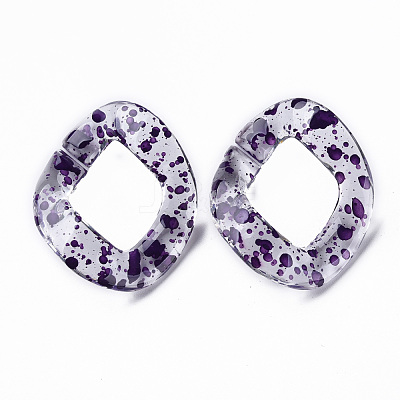 Transparent Acrylic Linking Rings OACR-N009-015A-B12-1