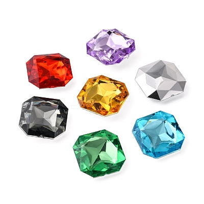 Imitation Taiwan Acrylic Rhinestone Cabochons GACR-A013-23x23mm-M-1