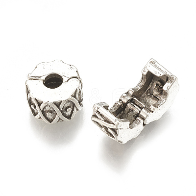 Alloy European Clasps X-PDLC-S001-10-1