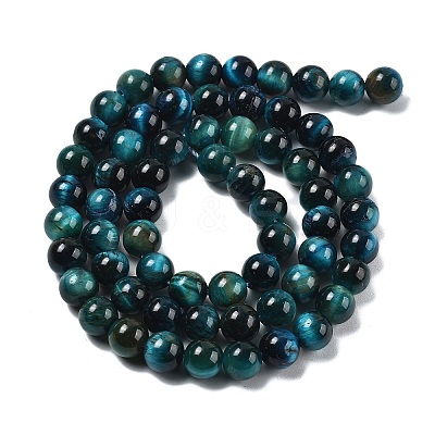 Grade AB Natural Tiger Eye Beads Strands G-B133-A02-6MM-07-1