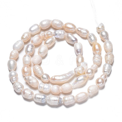 Natural Cultured Freshwater Pearl Beads Strands PEAR-N012-05F-1