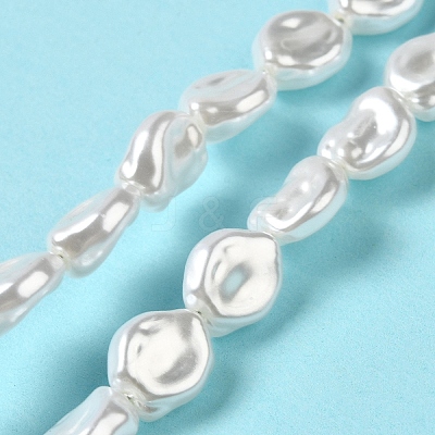 ABS Plastic Imitation Pearl Beads Strands LS-KY-F021-02-1-1