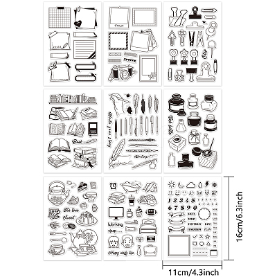 Acrylic Stamps DIY-GL0001-27-1