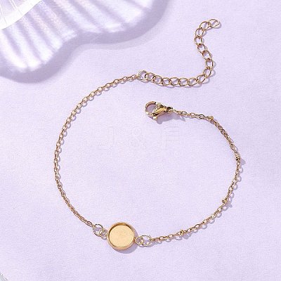 304 Stainless Steel Cable Chain Satellite Chain Bracelet Making BJEW-JB13163-01-1