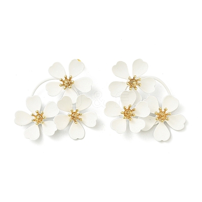Alloy Stud Earrings EJEW-K304-06-1