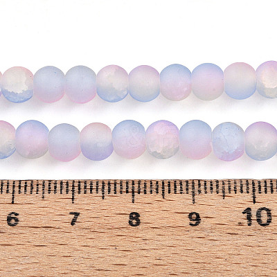 Crackle Glass Beads X1-GLAA-N009-6mm-04-1