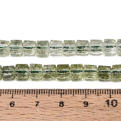 Crackle Transparent Glass Beads Strands GLAA-N062-6mm-02-1
