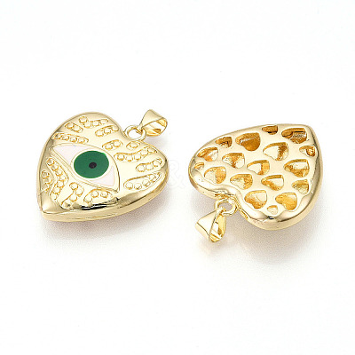 Brass Resin Pendants KK-T070-102-1