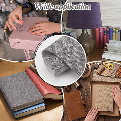 Imitation Linen Cloth Book Covers AJEW-WH0314-504C-1