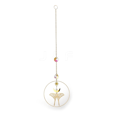 Brass Big Pendant Decorations HJEW-M005-03G-02-1