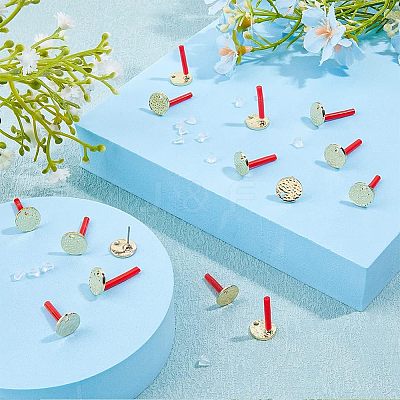 60Pcs Alloy Stud Earring Findings FIND-FH0005-71-1