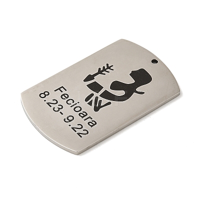 Non-Tarnish 304 Stainless Steel Pendants STAS-C098-01H-P-1