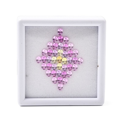 41Pcs Cubic Zirconia Cabochons CU-F002-05E-1
