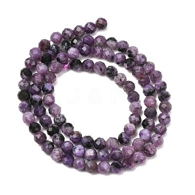 Natural Charoite Beads Strands GG-CBAA8F4-B09-4mm-B-1