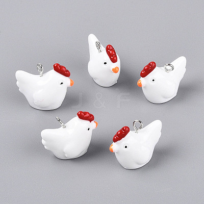 Opaque Resin Pendants RESI-S356-068-1